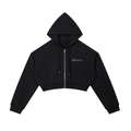 Essential Cropped Zip-Up Hoodie